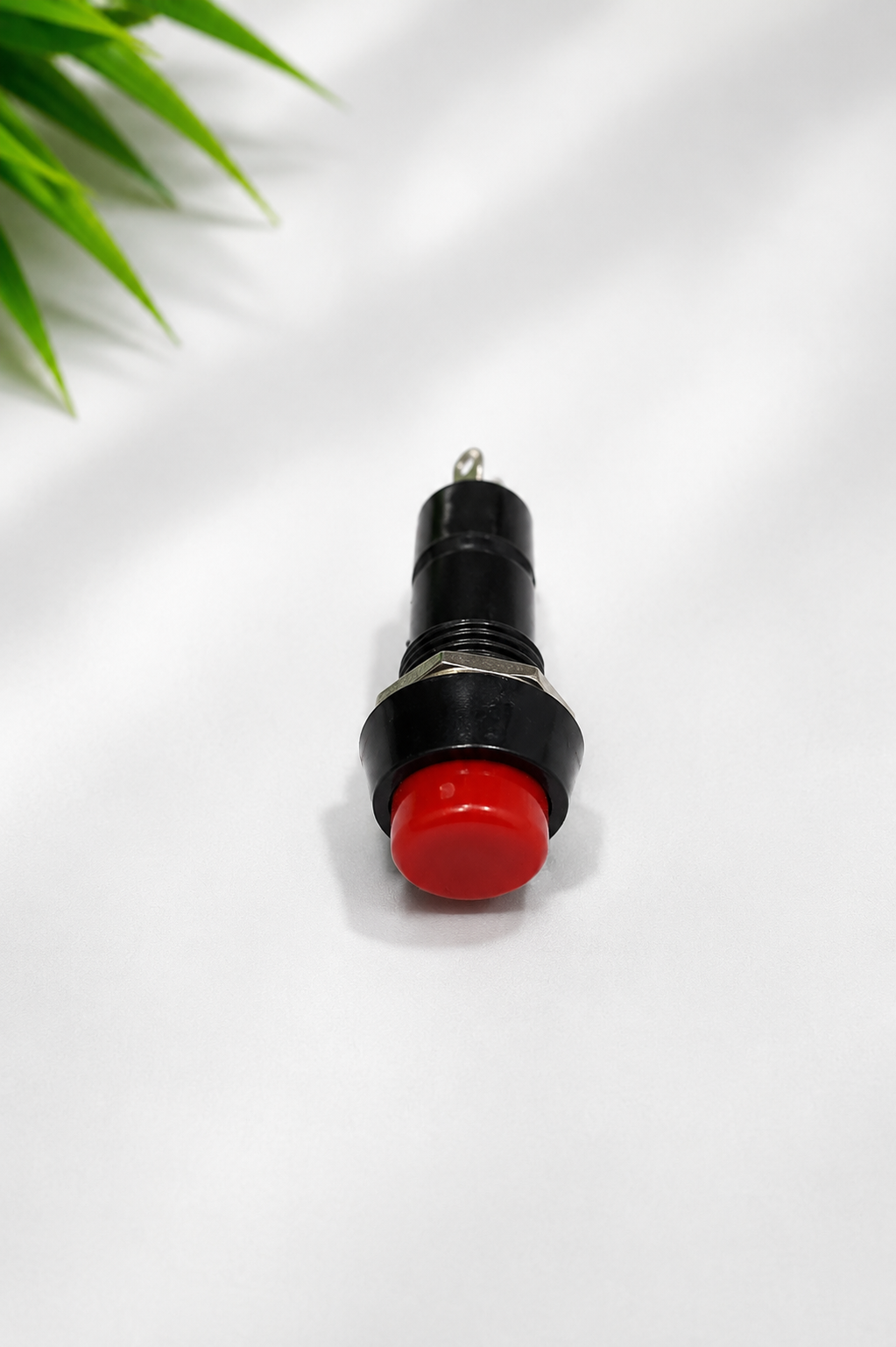 Universal Mini Momentary Push Button Switch | Normally Open (NO) Panel Mount Push Switch for Submersible Motor Control Panel, Water Pump Starter & Electrical Projects | Red Button | Pack of 5