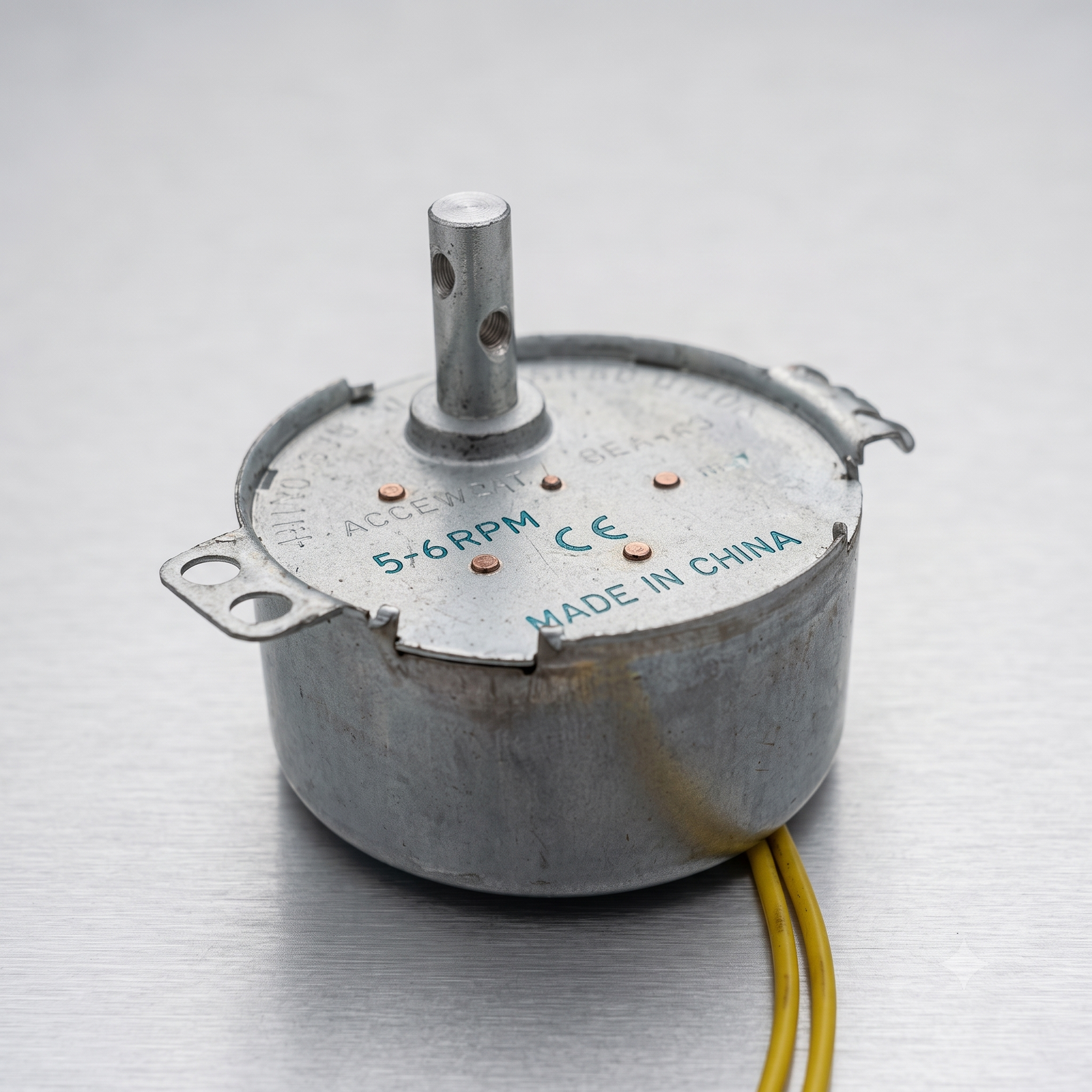 AC Synchronous Motor 220-240V AC 50/60Hz D-Type Half Cut Shaft Low Speed Gear Motor for Microwave Turntable, Display Rotator, Timer, DIY Projects & Automation