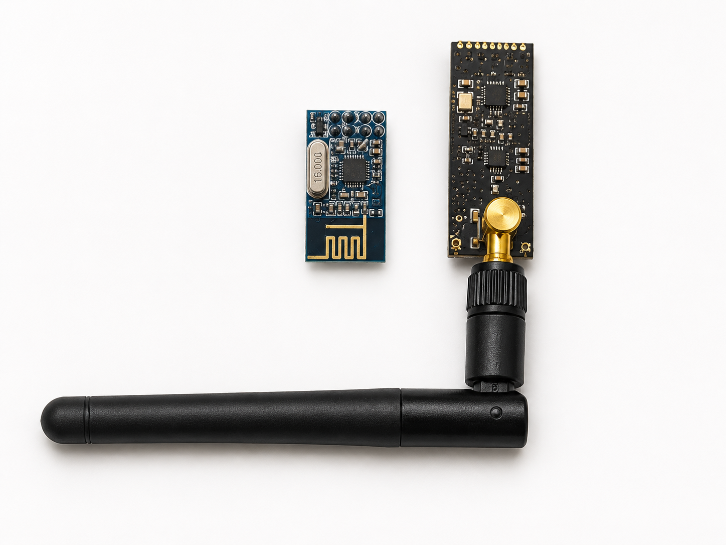 NRF24L01+ PA+LNA Wireless Transceiver Module with SMA Antenna & 3.3V Adapter Board | Long Range 2.4GHz RF Module Compatible with Arduino UNO, Mega, Nano, STM32, AVR, PIC & IoT Sensor Network Projects (Pack of 1)